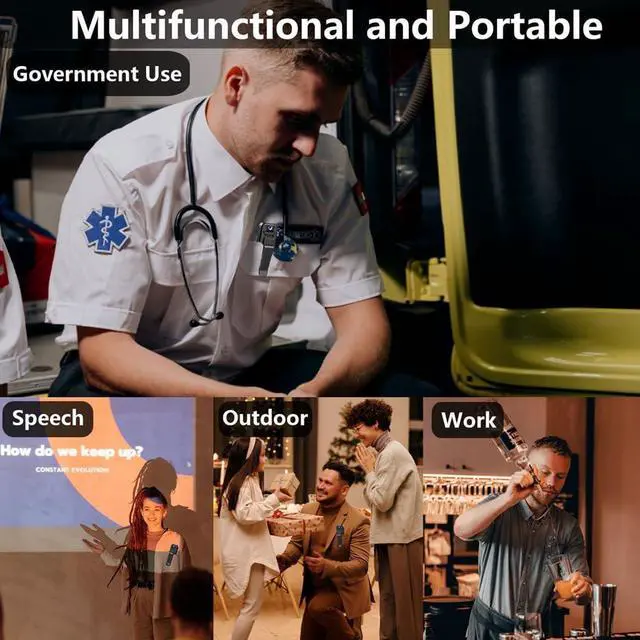 Alt view image 2 of 2 - Mini Body Camera with Audio & Video Recording - Small POV Cam 1080P - Wearable Personal Portable Cameras Recorder DV - Night Version Camcorder for Security Work Records Guard Traveling
