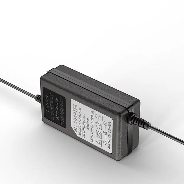 Alt view image 4 of 6 - 12V PWM PC Fan Hub with Splitters, Compatible with 2PCS 3-Pin 4-Pin Computer Cooling Fans, Fan Speed Controller with 2 Way Fan Splitters, 100-240V AC to 3-12V 2A DC, Max 24W Output