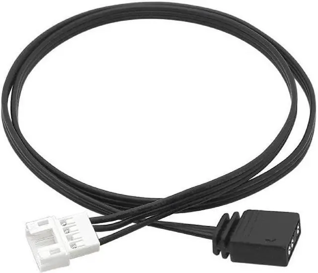 Main image of Black 4 Pin to 5V 3 Pin ARGB Conversion Cable ARGB Splitter Cable 5V 3Pin to 4 Pin Extension for Computer Chassis 4pin to 3 Pin Converter Connector Home Audio Accessories