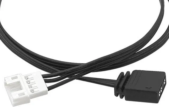 Alt view image 7 of 7 - Black 4 Pin to 5V 3 Pin ARGB Conversion Cable ARGB Splitter Cable 5V 3Pin to 4 Pin Extension for Computer Chassis 4pin to 3 Pin Converter Connector Home Audio Accessories