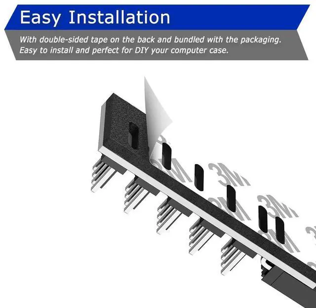Alt view image 6 of 7 - 2 Pack Cooling Fan 1 to 5 Hub, All 4 Pin Cooling Fans Power Extension Cable for PC Case Internal Motherboard Fan, 5 Way Splitter Wire for ATX Computer Case, Sleeved Braided (16 inches)