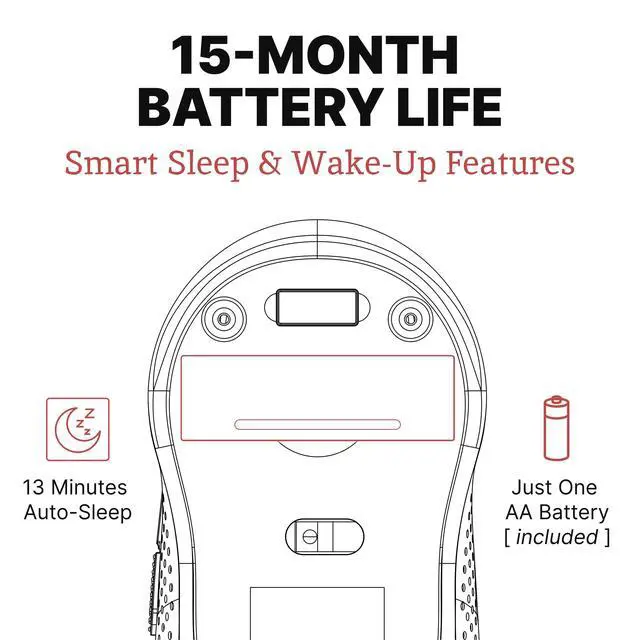 Alt view image 5 of 7 - Silent Mouse Wireless - Quiet, Cordless USB Mouse for Laptop, Chromebook & PC
