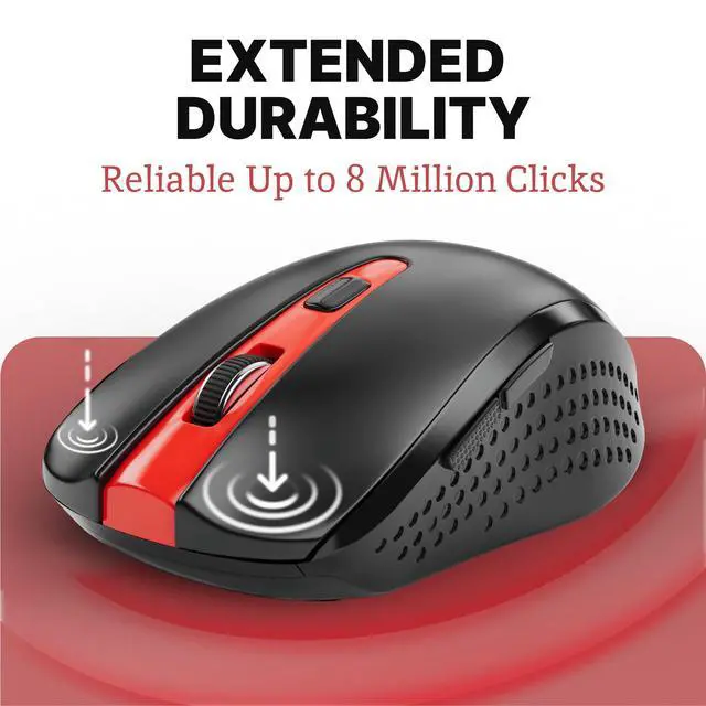 Alt view image 6 of 7 - Silent Mouse Wireless - Quiet, Cordless USB Mouse for Laptop, Chromebook & PC