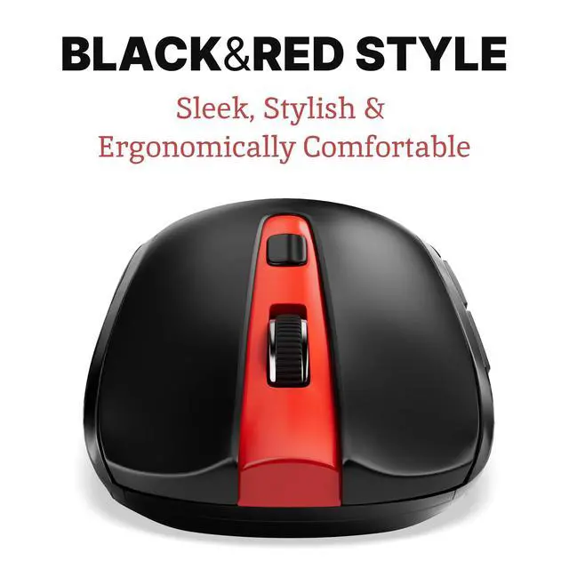Alt view image 7 of 7 - Silent Mouse Wireless - Quiet, Cordless USB Mouse for Laptop, Chromebook & PC