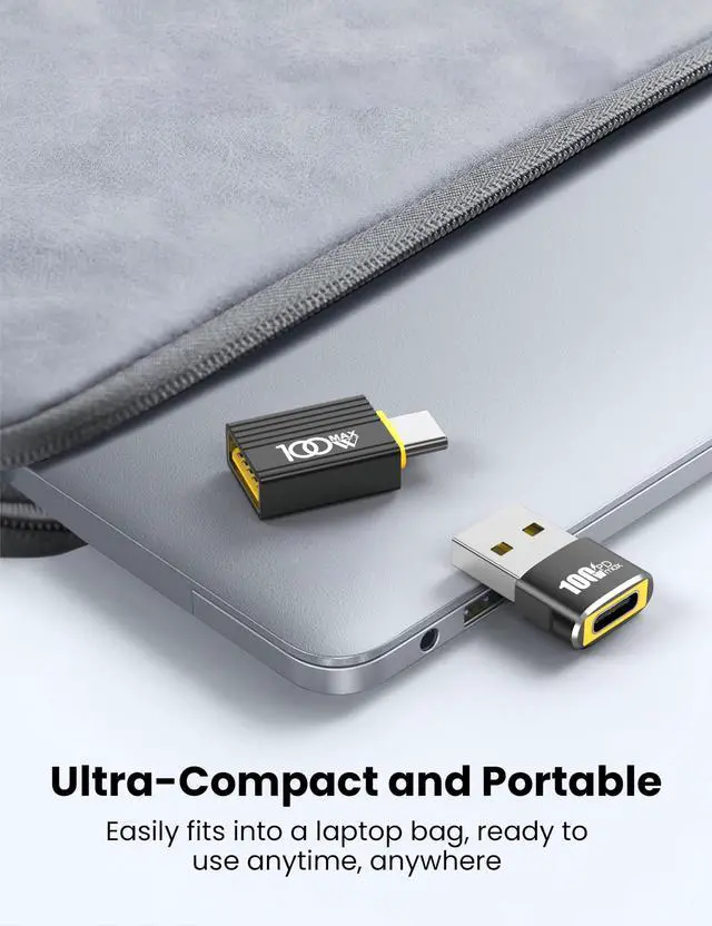 Alt view image 7 of 7 - 10-Pack Set of 100W USB to USB C Adapter - 5Pcs USBA Male to USBC Female Adapter 2.0 and 5Pcs Type C Male to A Female Adaptor 3.0, Compatible with iPhone 17/16/15,iPad, MacBook,Samsung,etc.