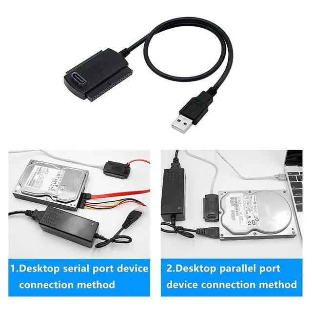 Alt view image 5 of 6 - New IDE SATA to USB 2.0 Adapter Converter Cable for 2.5 3.5 Inch Hard Drive HD