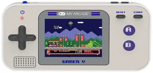 Main image of Gamer V Classic-Purple: Portable Gaming System with 220 Games, 2.5" Color Display, Pocket Size (DGUN-3920)