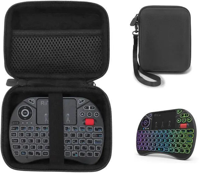Main image of Case for Rii X8 Mini Keyboard, 2.4GHz Portable Wireless Keyboard with Touchpad Mouse (Black)
