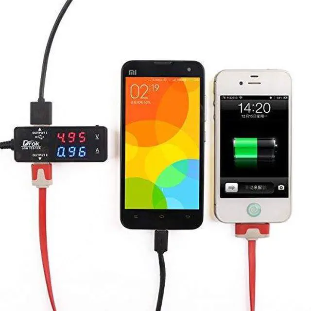 Alt view image 5 of 5 - USB Tester, USB-A 2.0 Digital Multimeter Dual USB Output Ports PD QC 3.0 Color LED Display, 7 Modes Capacity Voltage Current Power Voltmeter Ammeter for Laptop Power Bank Solar Panel