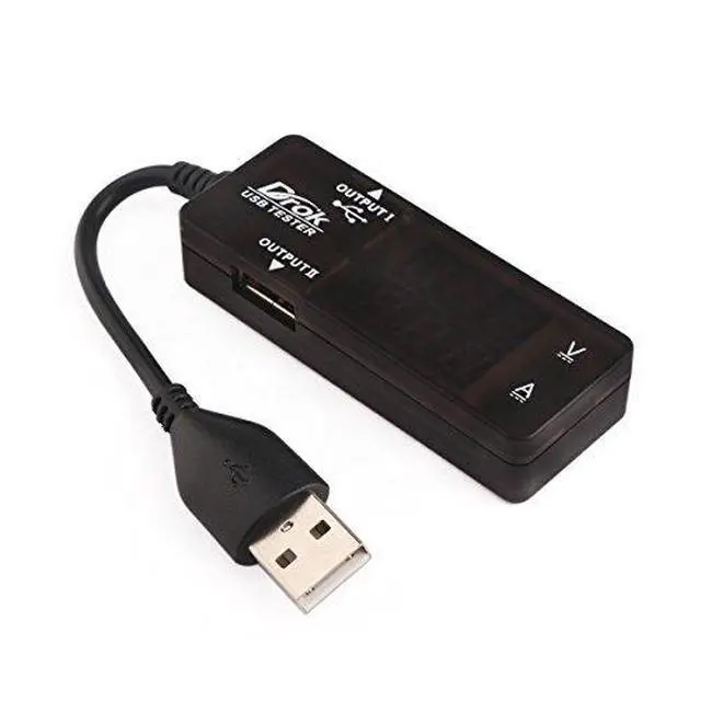 Alt view image 4 of 5 - USB Tester, USB-A 2.0 Digital Multimeter Dual USB Output Ports PD QC 3.0 Color LED Display, 7 Modes Capacity Voltage Current Power Voltmeter Ammeter for Laptop Power Bank Solar Panel