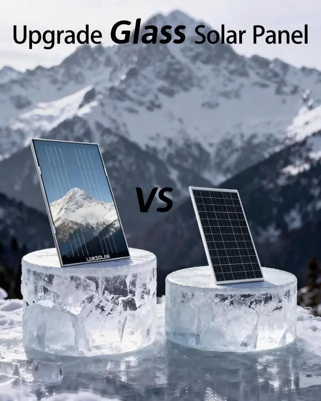 Alt view image 2 of 7 - Solar Panel for Security Camera Outdoor, 5W Solar Charger with Micro USB, DC & USB-C Port for Outdoor Rechargeable Battery Camera, IP65 Waterproof, 9.8ft Cable, 360°Adjustable Bracket
