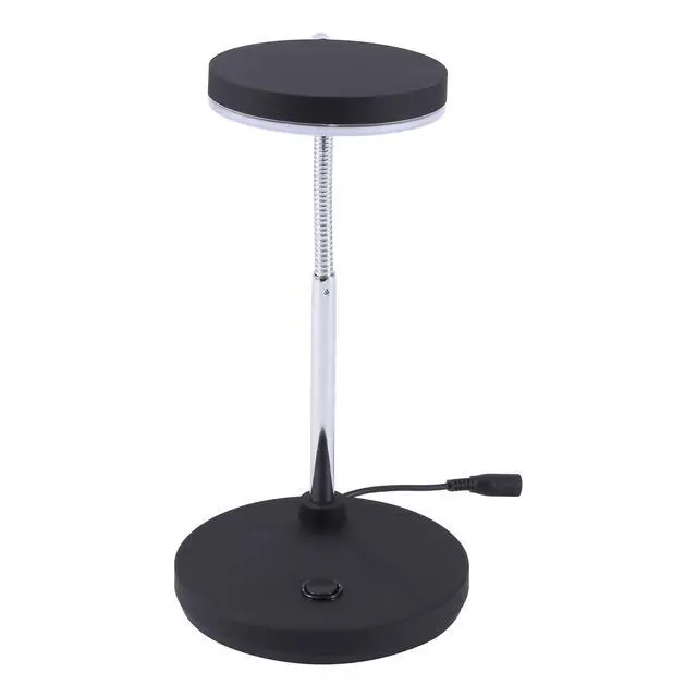 Alt view image 4 of 7 - Office LED Metal Gooseneck Desk Lamp, Flicker Free, Adjustable Head (VLED1800BK), Black