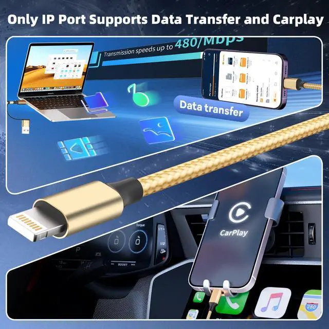 Alt view image 3 of 6 - USB A/C 3 in 2 Multi Charger Cable, Charging Cables for Multiple Devices