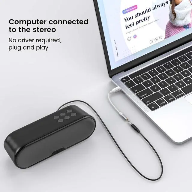 Alt view image 3 of 6 - USB to 3.5mm Jack Audio Adapter,USB to Aux Cable with TRRS 4-Pole Mic-Supported Computer Headphone Microphone AUX Adapter External Sound Card for Laptop PC PS4 PS5 (0.65Feet/20cm, White)