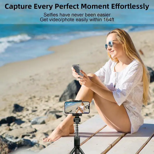 Alt view image 3 of 7 - Selfie Monitor Screen iPhone,Back Camera Selfie Monitor,1080P Display can Wirelessly Connect to Mobile Phones,Rear Camera for Selfie Vlog Live Stream,Compatible with iPhone/Android