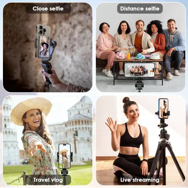 Alt view image 7 of 7 - Selfie Monitor Screen iPhone,Back Camera Selfie Monitor,1080P Display can Wirelessly Connect to Mobile Phones,Rear Camera for Selfie Vlog Live Stream,Compatible with iPhone/Android