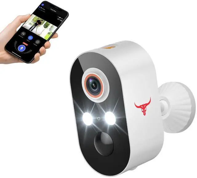 Main image of Security Cameras Wireless Outdoor 1080P, 120° View, Battery Powered, Color Night Vision, Cloud Storage (Sold Separately), for Monitoring Visitors, Packages, Vehicles, Theft Prevention