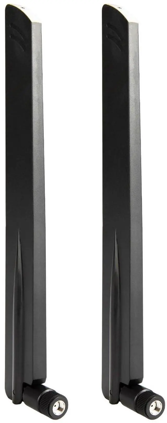 Main image of WiFi 6/6E Tri-Band WiFi Antenna 2.4GHz/5GHz/6GHz 5dBi Omnidirectional Antenna RP-SMA Male for PC Desktop Computer PCI PCIe Router Security Camera Video Surveillance Monitor, 2 Pack