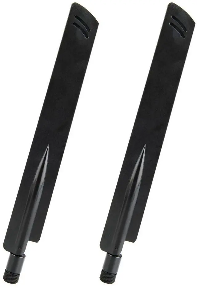 Alt view image 6 of 7 - WiFi 6/6E Tri-Band WiFi Antenna 2.4GHz/5GHz/6GHz 5dBi Omnidirectional Antenna RP-SMA Male for PC Desktop Computer PCI PCIe Router Security Camera Video Surveillance Monitor, 2 Pack