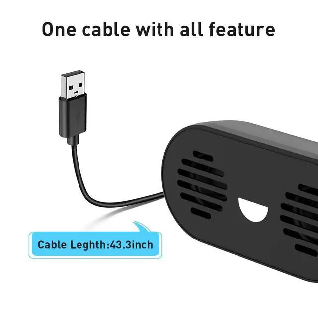 Alt view image 4 of 6 - USB Computer Speaker PC Speakers for Desktop Computer, Small Laptop Speaker with Hi-Quality Sound, Loud Volume,Compact Size,Plug and Play