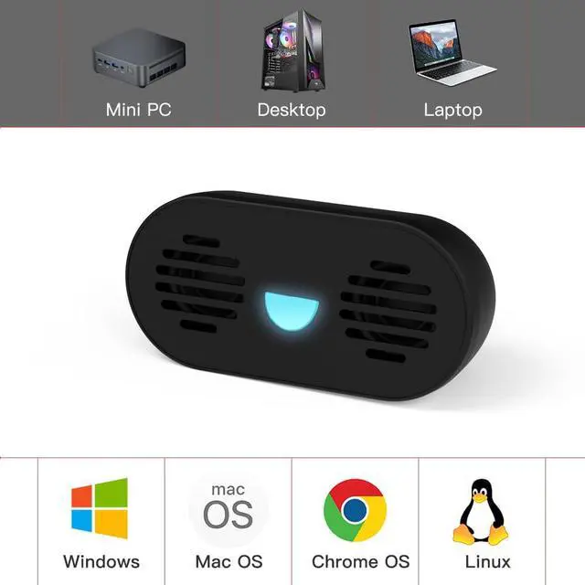 Alt view image 5 of 6 - USB Computer Speaker PC Speakers for Desktop Computer, Small Laptop Speaker with Hi-Quality Sound, Loud Volume,Compact Size,Plug and Play