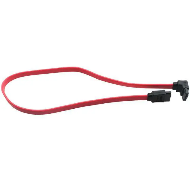 Alt view image 3 of 5 - 2PCS SATA III 6Gbps Cable Red 90 Degree Angle Right Angle Solid State Drive Serial Cable for SSD HDD CD DVD Drive Hard Drive