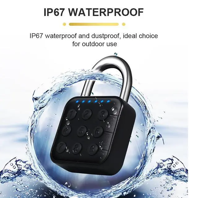 Alt view image 5 of 7 - High-Security 6 Digit Combination Padlock: IP67 Rated, Corrosion-Resistant Zinc Alloy, Anti-Corrosion, for Gym/School/Travel, Privacy Safe, Supports