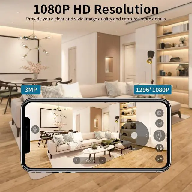 Alt view image 2 of 5 - 2K Security Camera, Built-in Battery, Low-Light Full-Color Night Vision, Motion Detection, Siren, 2-Way Audio, Remote Viewing, Cloud & SD Card Storage (up to 256GB)