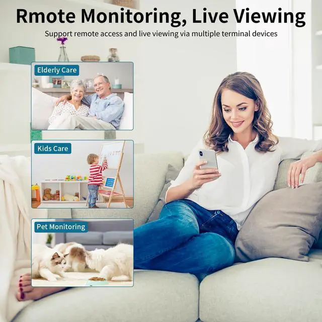 Alt view image 5 of 5 - 2K Security Camera, Built-in Battery, Low-Light Full-Color Night Vision, Motion Detection, Siren, 2-Way Audio, Remote Viewing, Cloud & SD Card Storage (up to 256GB)