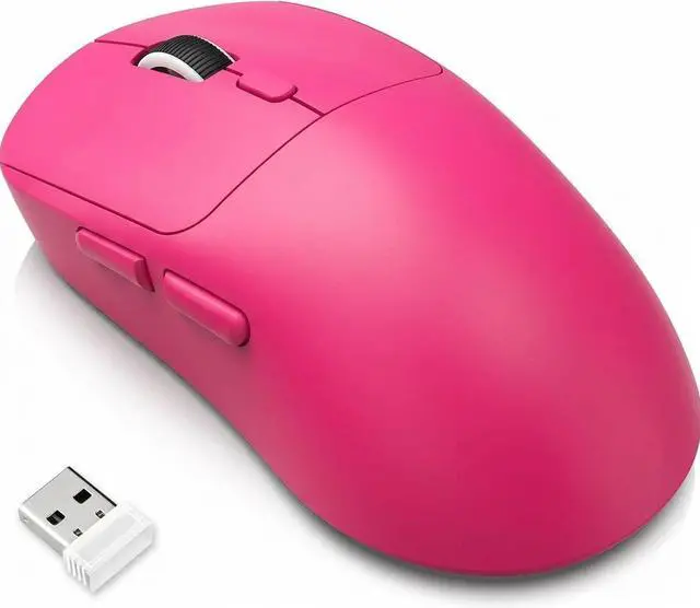 Main image of Wireless Mouse for Laptop, 2.4G Slim Rechargeable Portable Mouse, 1600 DPI Stylish Optical Mouse with USB Receiver, Noiseless Computer Mice for Laptop, PC, MacBook, 5 Buttons (Rose Red)