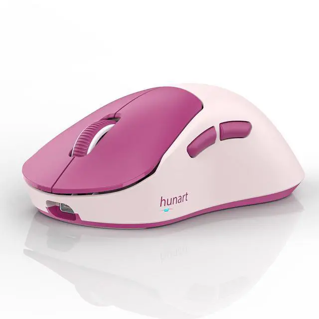 Main image of H6 49g Wireless Mouse, Bluetooth & 2.4GHz Rechargeable Mouse, Lightweight Silent Ergonomic Mouse with USB-C Charging, Portable Right-Hand Office Mouse for Laptop, PC, MacBook(Berry Pink)