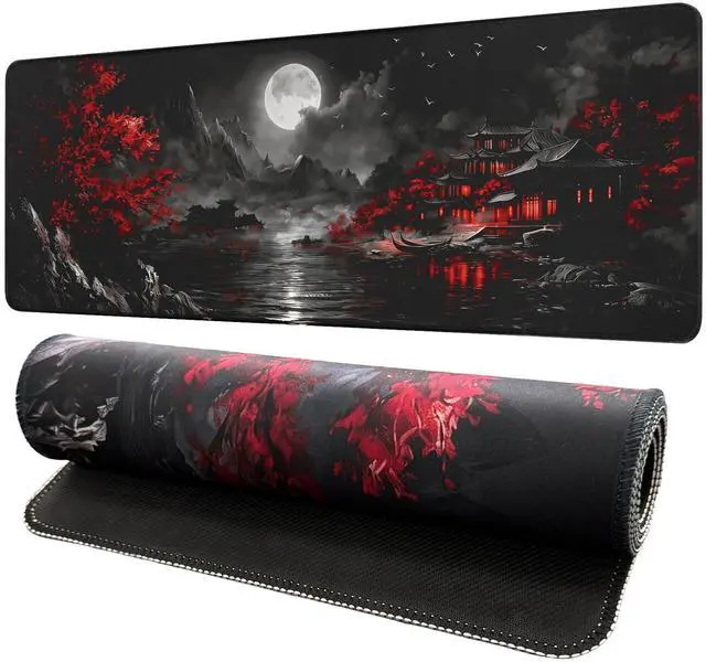 Main image of Mouse Pad Gaming Mousepad,Large Mousepads for Keyboard and Mouse with Non-Slip Rubber Base,Suitable for School,Office,Home,31.5 x 11.8 Inch
