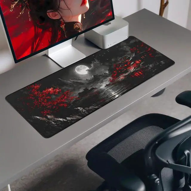 Alt view image 7 of 7 - Mouse Pad Gaming Mousepad,Large Mousepads for Keyboard and Mouse with Non-Slip Rubber Base,Suitable for School,Office,Home,31.5 x 11.8 Inch