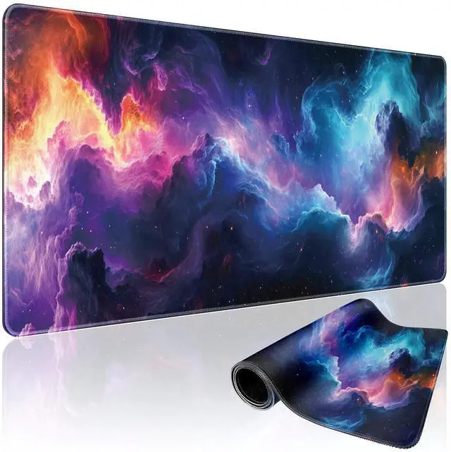 Main image of Mcapirivo Large Gaming Mouse Pad 31.5"x15.7"XXL Desk Mat, Non-Slip Rubber Base & Stitched Edges - Extended Waterproof Mousepad for PC/Laptop/Office/Home Decor