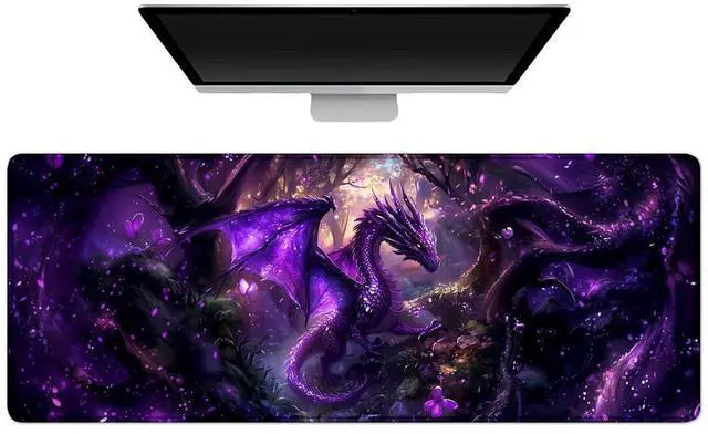 Main image of Gaming Mouse Pad Large Desk Mat Extended Keyboard Mouse Pad Mousepad with Non-Slip Base and Stitched Edge Mouse Mat Desk Pad Mouse Pads for Desk Home Office Gaming Drogan
