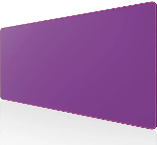 Main image of Large Gaming Mouse Pad Desk Mat, Superior Micro-Weave Cloth, Non-Slip Rubber Base, Stitched Edges, Water-Resistant, for Gamer, Office & Home, 31.5 x 15.7 InchViolet Purple