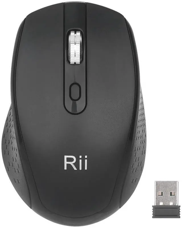 Main image of RM213 Rechargeable Wireless Mouse (Bluetooth 5.0+2.4G Hz) Dual Mode,Travel-Friendly Mice,DPI 1200 1600 2400,Type-C Port, Portable PC Mouse for Mac Windows 11/10/8/7/XP/Vista Chromebook,Black