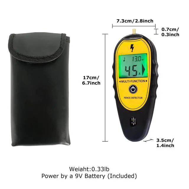 Alt view image 2 of 7 - Electric Fence Tester and Fault Finder, 15KV Digital Electric Fence Voltage Tester 200V15000V