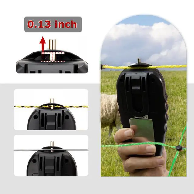 Alt view image 6 of 7 - Electric Fence Tester and Fault Finder, 15KV Digital Electric Fence Voltage Tester 200V15000V