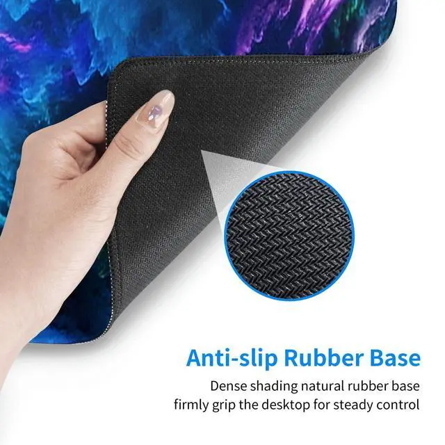 Alt view image 5 of 7 - Gaming Mouse Pad, Large Dazzling Galaxy Mousepad Laptop, Extended Mouse Mat, Long XL Waterproof Keyboard Pads, Big Non-Slip Mousepads for Game Office Home, 31.5 x 11.8 in
