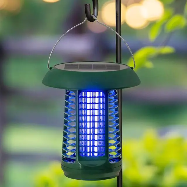Main image of Solar Bug Zapper Outdoor, 2 in 1 Portable Pest Control Electric Mosquito Zapper Killer with Solar Panel and UV Light for Home, Patio, Backyard, Camping