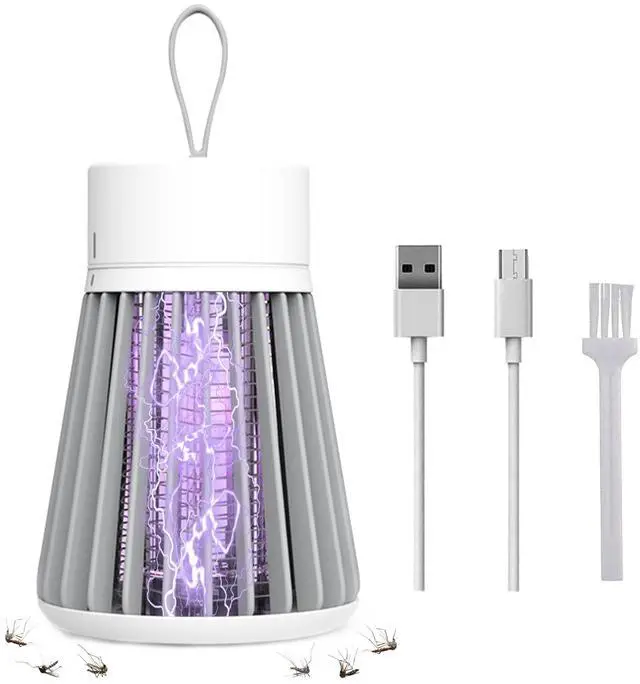 Main image of Bug Zapper Indoor Outdoor Rechargeable Mosquito Zapper and Fly Zapper with UV Light, Portable Insect Killer Trap with Safety Grid, USB Powered for Camping, Home, Garden, Picnic