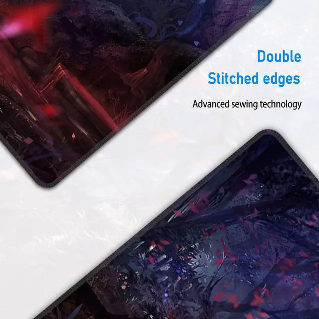 Alt view image 5 of 7 - Gaming Mouse Pad,Large Extended Desk Mat,Desk Matt for Desktop Professional Mousepad with Non-Slip Base and Stitched Edges,31.5 x 12in