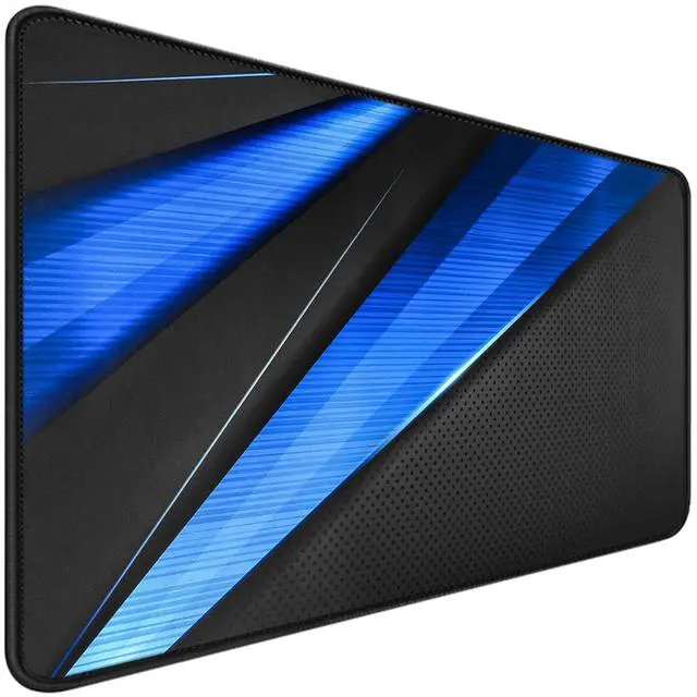 Main image of Desk Pad, Large Gaming Mouse Pad,Extended Keyboard Mouse Mat Desk Pad with Non-Slip Rubber Base & Stitched Edge for Computers Laptop Desk Home Office Accessories,Black Blue
