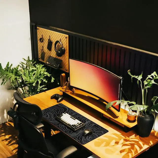 Alt view image 7 of 7 - Mousepad, 31.5 x 15.7 in Large Gaming Mouse Pad with Stitched Edge, Extended Desk Mat with Non-Slip Rubber Base Water Resist Keyboard Pad for Office Game Home XXL, Black White Lines