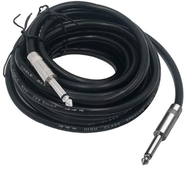 Alt view image 6 of 7 - 2 Pack 15ft 1/4 Inch to 1/4 Inch Male Speaker Cable, 15 feet 6.35mm Stereo Audio Connection Cord, 12 Gauge AWG Wire