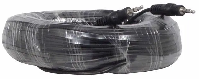 Main image of 100 Foot 3.5mm Male to Male Stereo Audio Cable Headphone/Phone / MP3 Cable- for Your Car AUX Port, Smartphone, Tablet