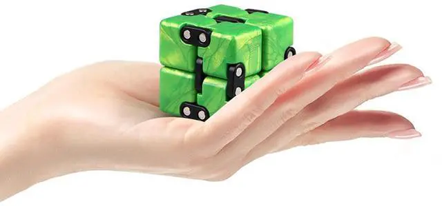 Alt view image 2 of 3 - Magic Crazy Cube Stress & Anxiety Relief Toy Killing Time Fidget Toy for Kids Adults ADD ADHD (Blue)