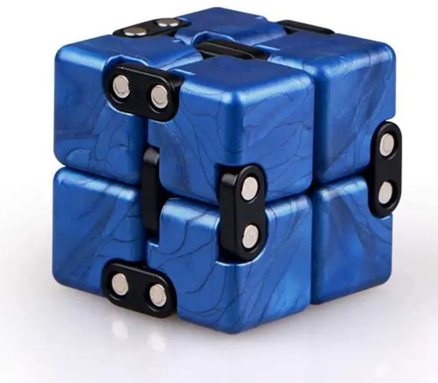 Main image of Upgraded Infinity Cube Fidget Toy,Cool Mini Gadget Best for Stress and Anxiety Relief and Kill Time, Special Designed Texture Artistic and Fashion(Sapphire)