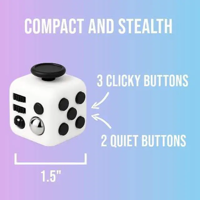 Alt view image 4 of 7 - Fidget Gadget Toy - Premium Quality Stress Relief Cube Toy for Adults and Kids - Improve Focus, Relieve Anxiety, and Increase Productivity - Durable and Portable Design